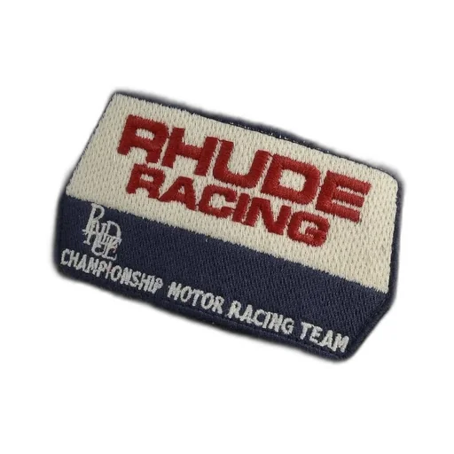 Rhude Racing Logo Printed Checked Shirt