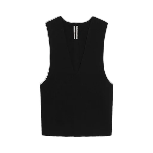 Rick Owens V-Neck Ribbed Vest