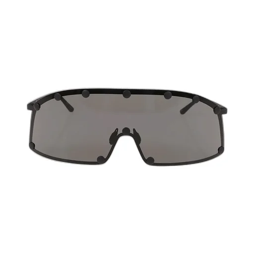 Rick Owens Shield-Style Stainless Steel Frame Sunglasses