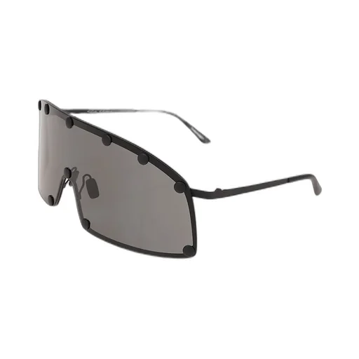 Rick Owens Shield-Style Stainless Steel Frame Sunglasses