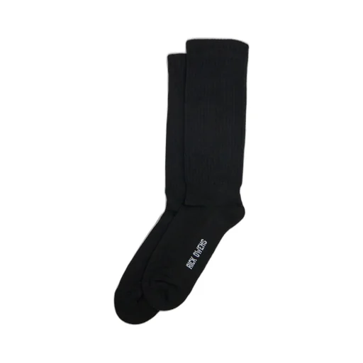 Rick Owens Logo Intarsi-Knit Mid Calf Socks