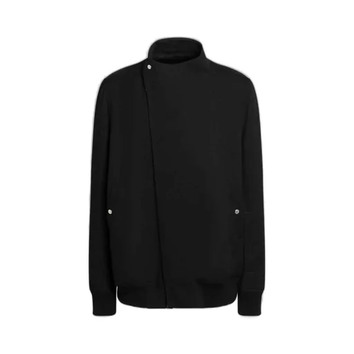 Rick Owens High Neck Long Sleeved Asymmetrical Jacket