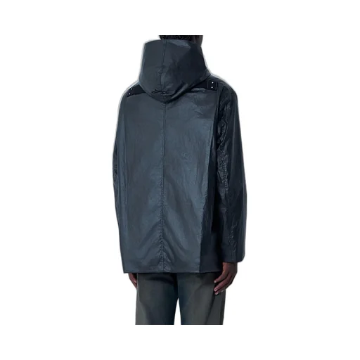 Rick Owens Long Sleeved Hooded Buttoned Jacket