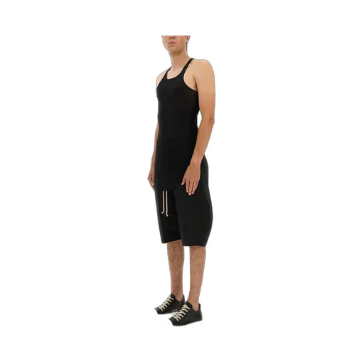 Rick Owens Drawstring Button Detail Shorts