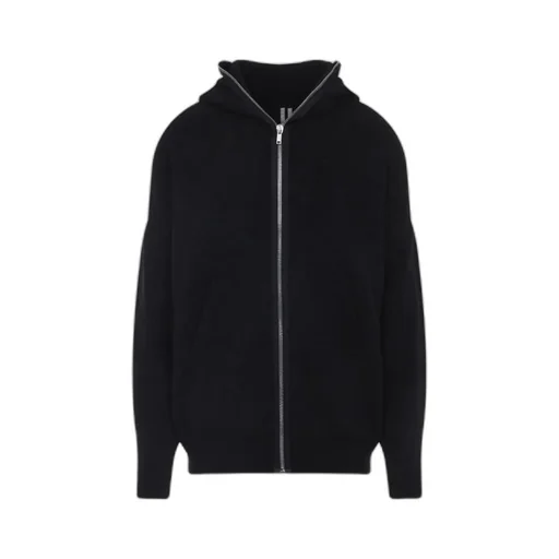 Rick Owens Zip-Up Hooded Cardigan