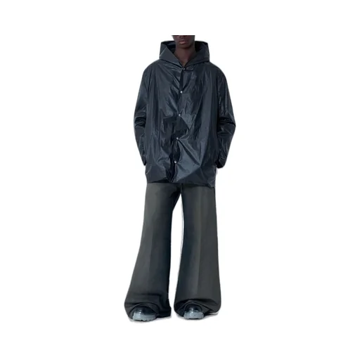 Rick Owens Long Sleeved Hooded Buttoned Jacket