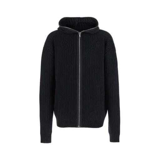 Rick Owens Zipped Knitted Hoodie
