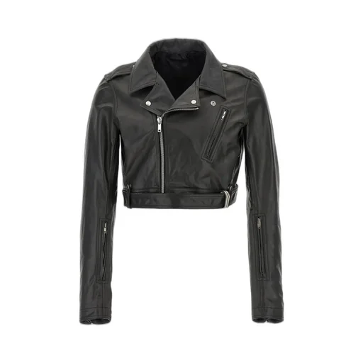 Rick Owens Luke S Stooges Crop Leather Jacket