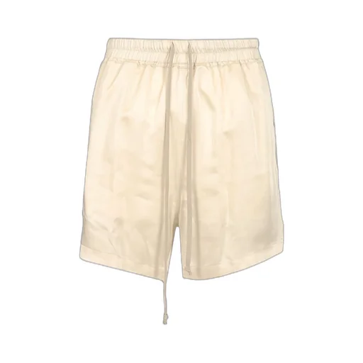 Rick Owens Frayed-Edge Drawstring Shorts