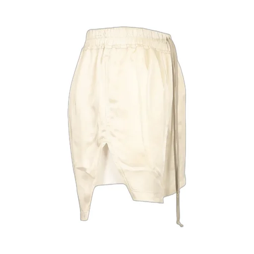 Rick Owens Frayed-Edge Drawstring Shorts