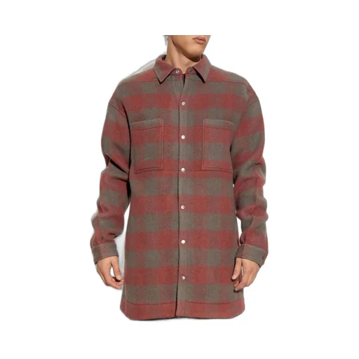 Rick Owens Checked Oversized Shirt