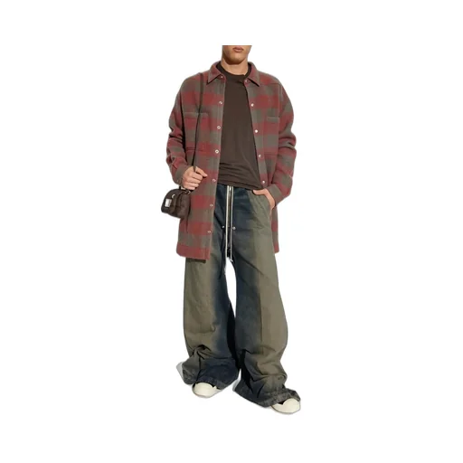 Rick Owens Checked Oversized Shirt