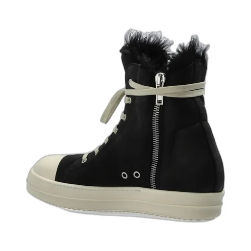 Rick Owens Zipped Lace-Up Sneakers