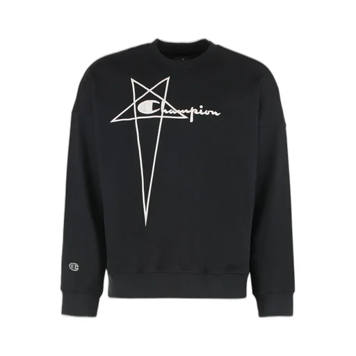 Rick Owens X Champion Logo Embroidered Crewneck Sweatshirt
