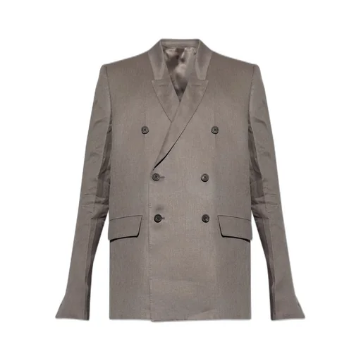 Rick Owens Double Breasted Tailored Blazer