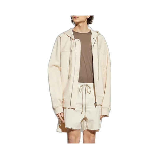 Rick Owens Zip-Up Drawstring Hoodie