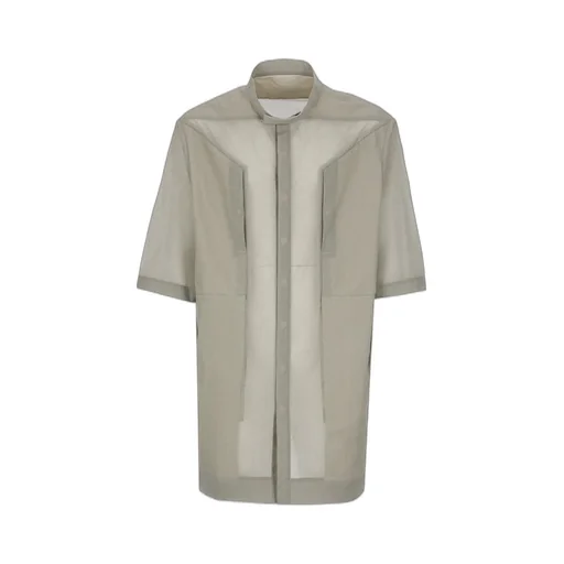 Rick Owens Geometric Pattern Oversized Shirt
