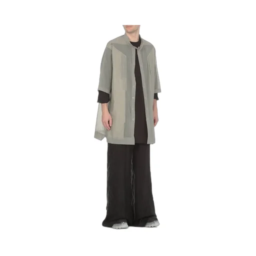 Rick Owens Geometric Pattern Oversized Shirt