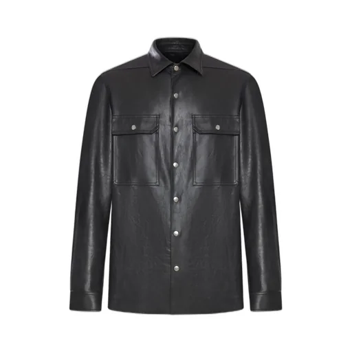 Rick Owens Press-Stud Leather Jacket