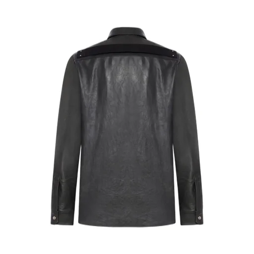 Rick Owens Press-Stud Leather Jacket