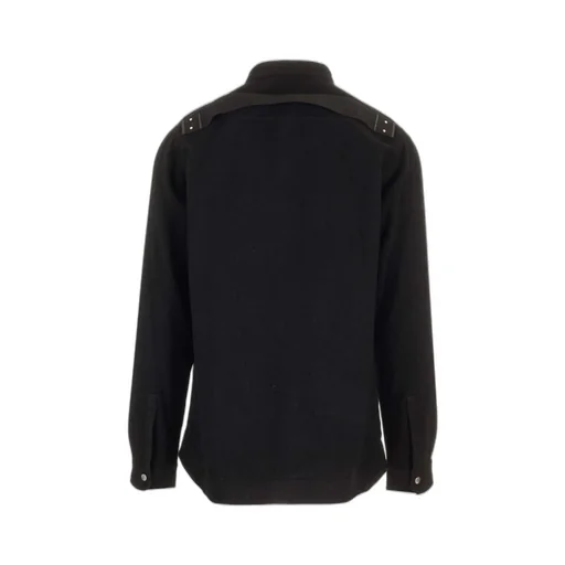 Rick Owens Felted Curved Hem Overshirt