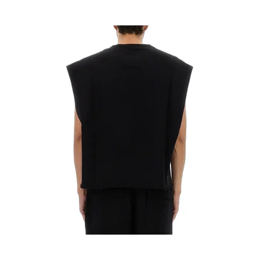 Rick Owens X Champion Logo Embroidered Cropped T-Shirt