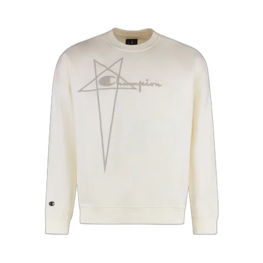 Rick Owens X Champion Logo Embroidered Crewneck Sweatshirt