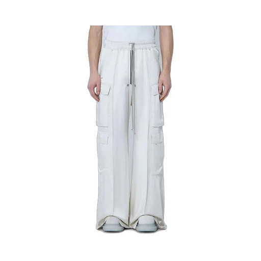 Rick Owens Satin Drawstring Cargo Pants