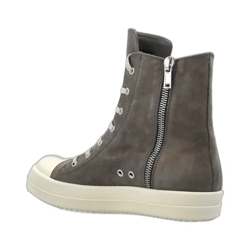 Rick Owens Zip Detailed Lace-Up Sneakers