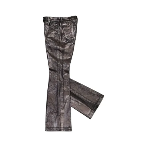 Rick Owens Drkshdw Crackled-Effect Flared Denim Jeans