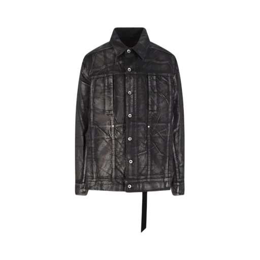 Rick Owens Drkshdw Strapped Jumbo Denim Jacket