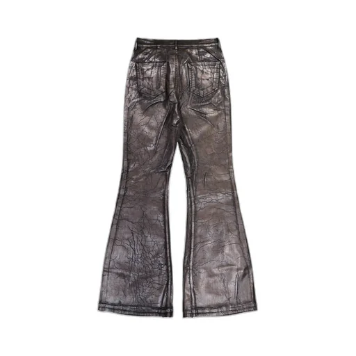 Rick Owens Drkshdw Crackled-Effect Flared Denim Jeans