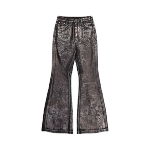Rick Owens Drkshdw Crackled-Effect Flared Denim Jeans