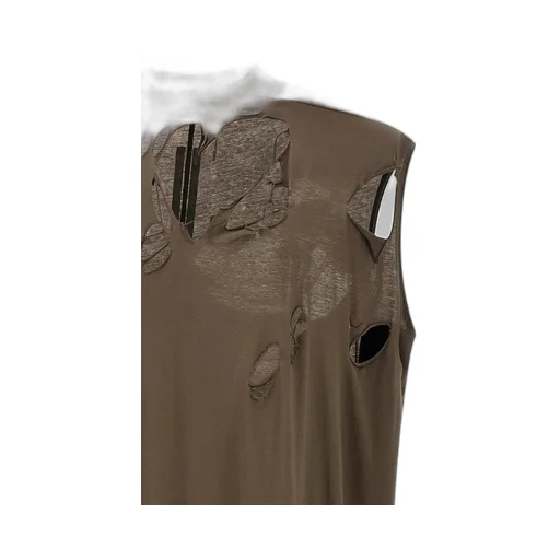Rick Owens Drkshdw Distressed Tarp Tank Top