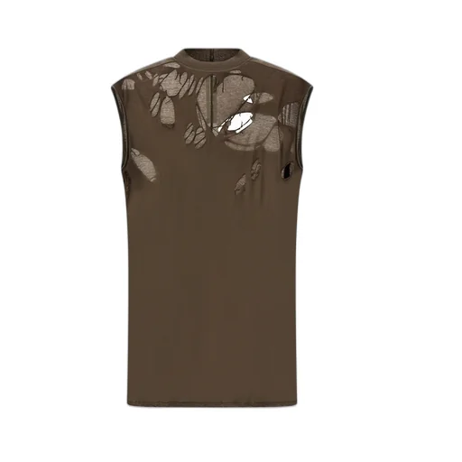 Rick Owens Drkshdw Distressed Tarp Tank Top