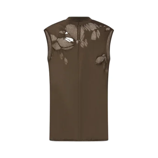 Rick Owens Drkshdw Distressed Tarp Tank Top