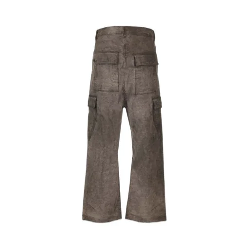 Rick Owens Drkshdw Distressed Textured Cargo Trousers
