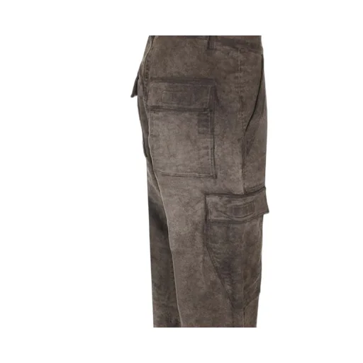 Rick Owens Drkshdw Distressed Textured Cargo Trousers