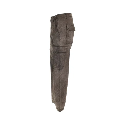 Rick Owens Drkshdw Distressed Textured Cargo Trousers