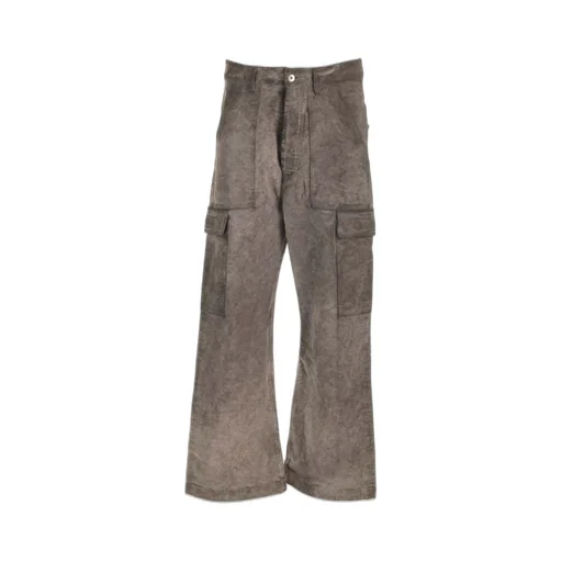 Rick Owens Drkshdw Distressed Textured Cargo Trousers