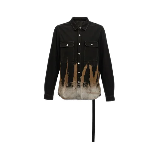 Rick Owens Drkshdw Tie-Dyed Denim Jacket