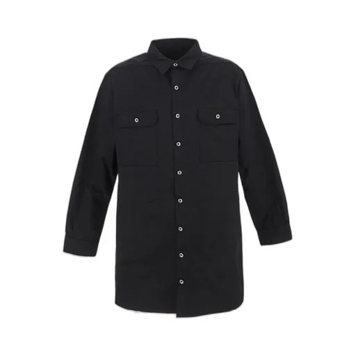 Rick Owens Drkshdw Slogan Printed Overshirt Jacket