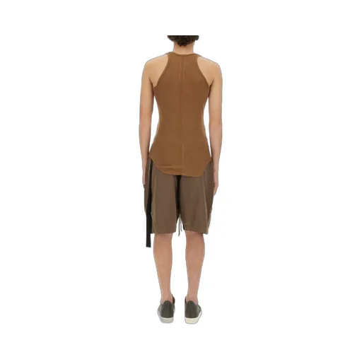 Rick Owens Drkshdw Sleeveless Curved Hem Tank Top