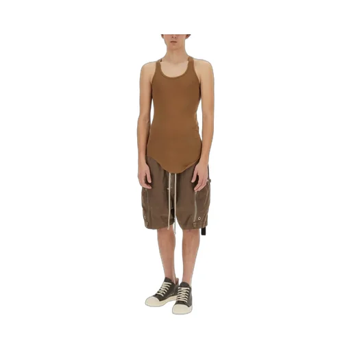 Rick Owens Drkshdw Sleeveless Curved Hem Tank Top
