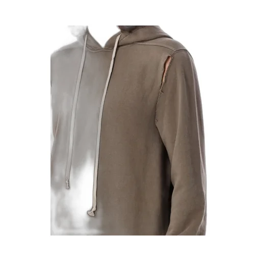 Rick Owens Drkshdw Cut-Out Detailed Long Hoodie