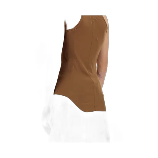 Rick Owens Drkshdw Sleeveless Curved Hem Tank Top