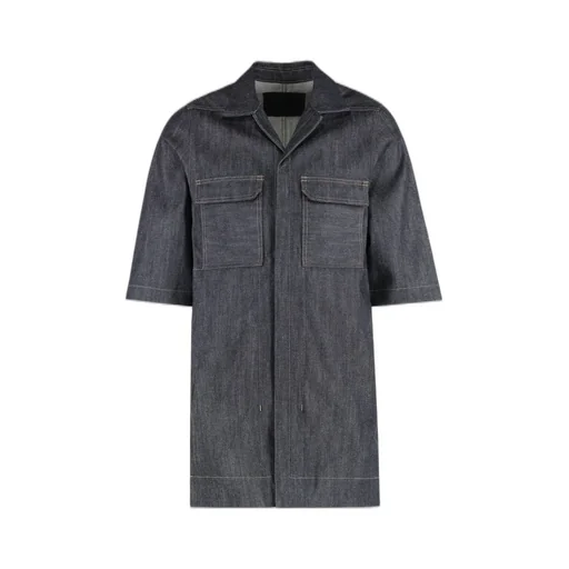 Rick Owens Drkshdw Short-Sleeved Denim Shirt