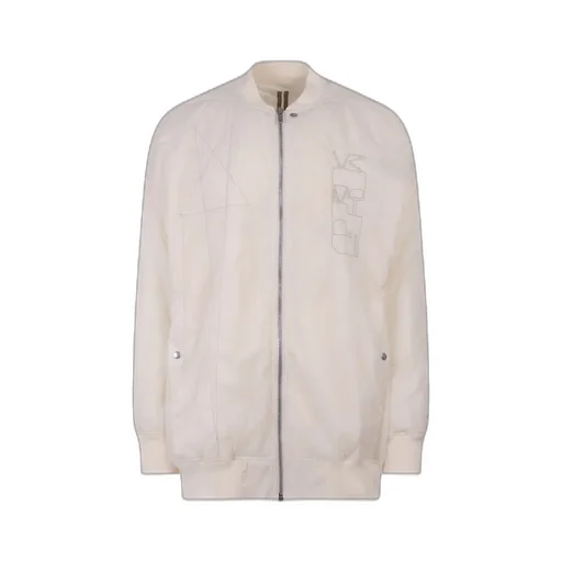 Rick Owens Drkshdw Logo Embroidered Zipped Bomber Jacket