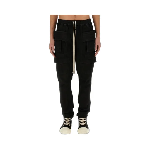 Rick Owens Drkshdw Creatch Tapered Drawstring Cargo Trousers