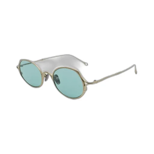 Rigards Oval-Frame Curved Tip Sunglasses